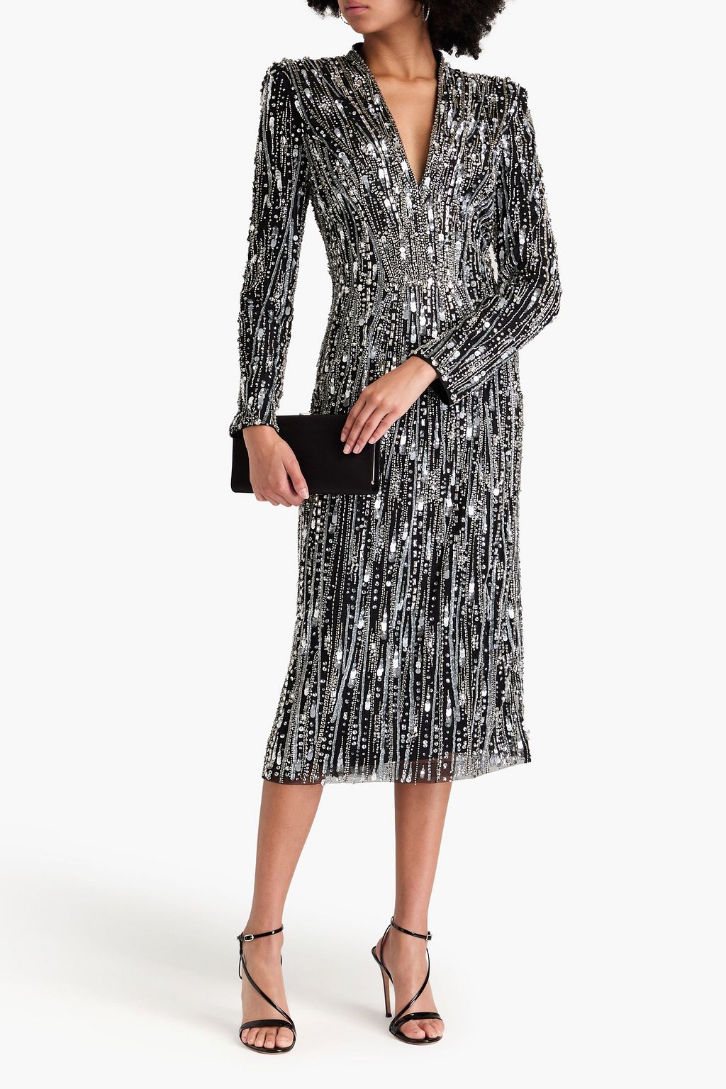 JENNY PACKHAM Embellished tulle midi dress