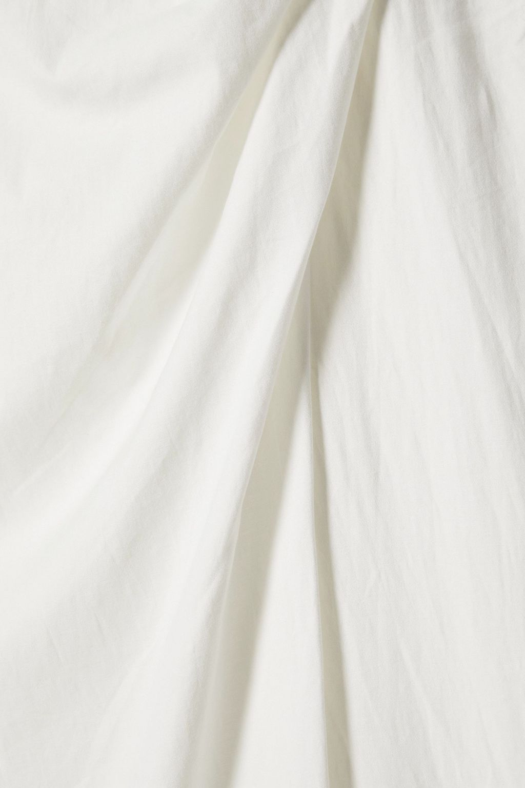 REFORMATION Alfred draped stretch-cotton midi dress