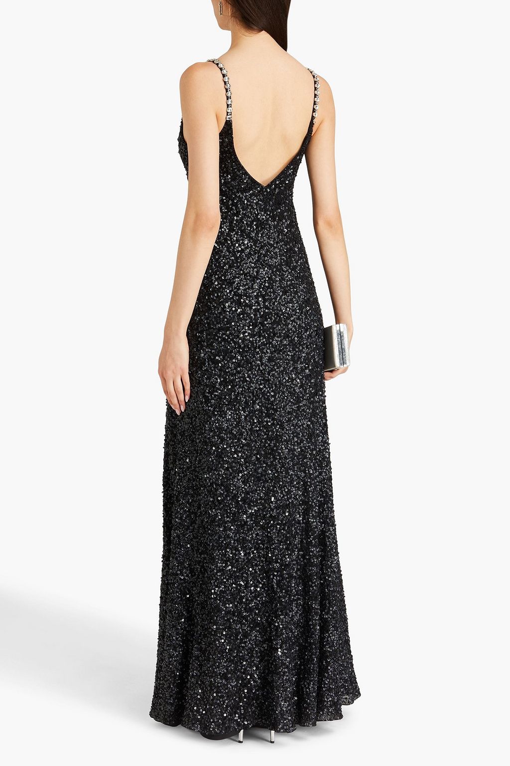 JENNY PACKHAM Embellished silk-georgette gown