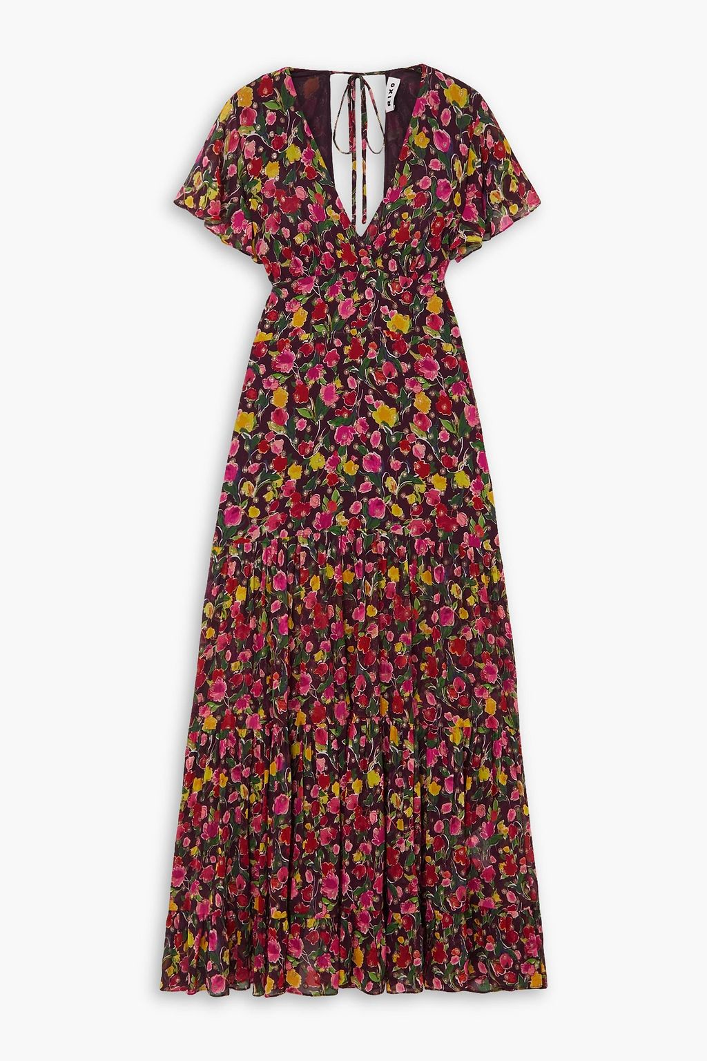 Chiffon maxi dress uk top