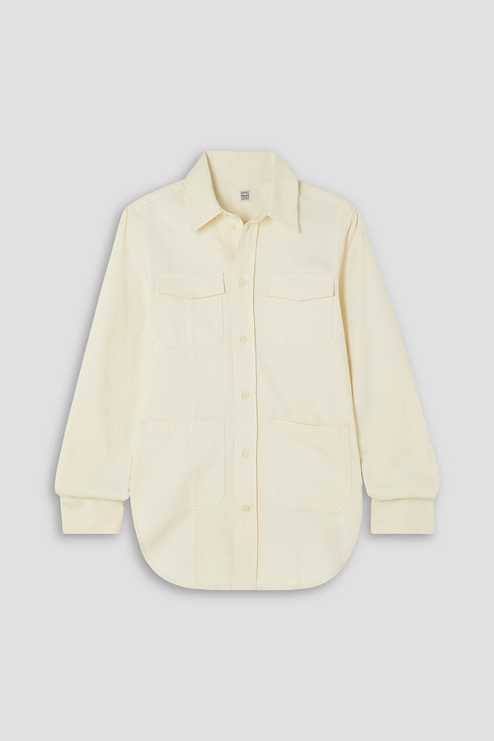 Totême Cotton-twill Shirt In Ecru