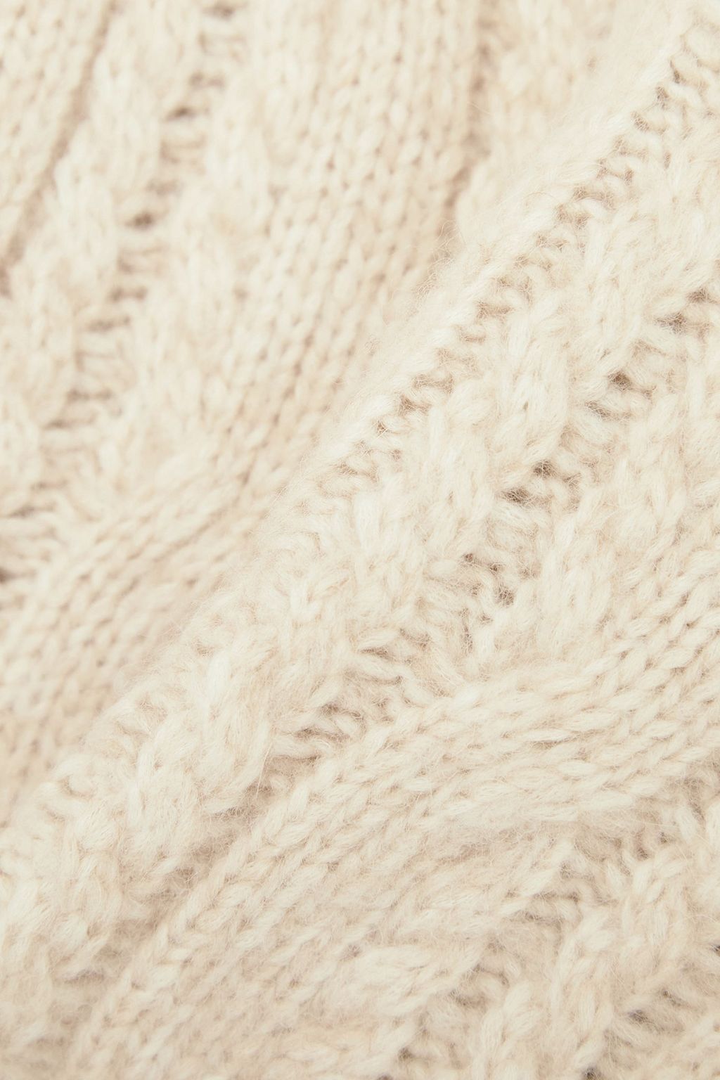 TOTEME Cable-knit alpaca, cotton and merino wool-blend vest