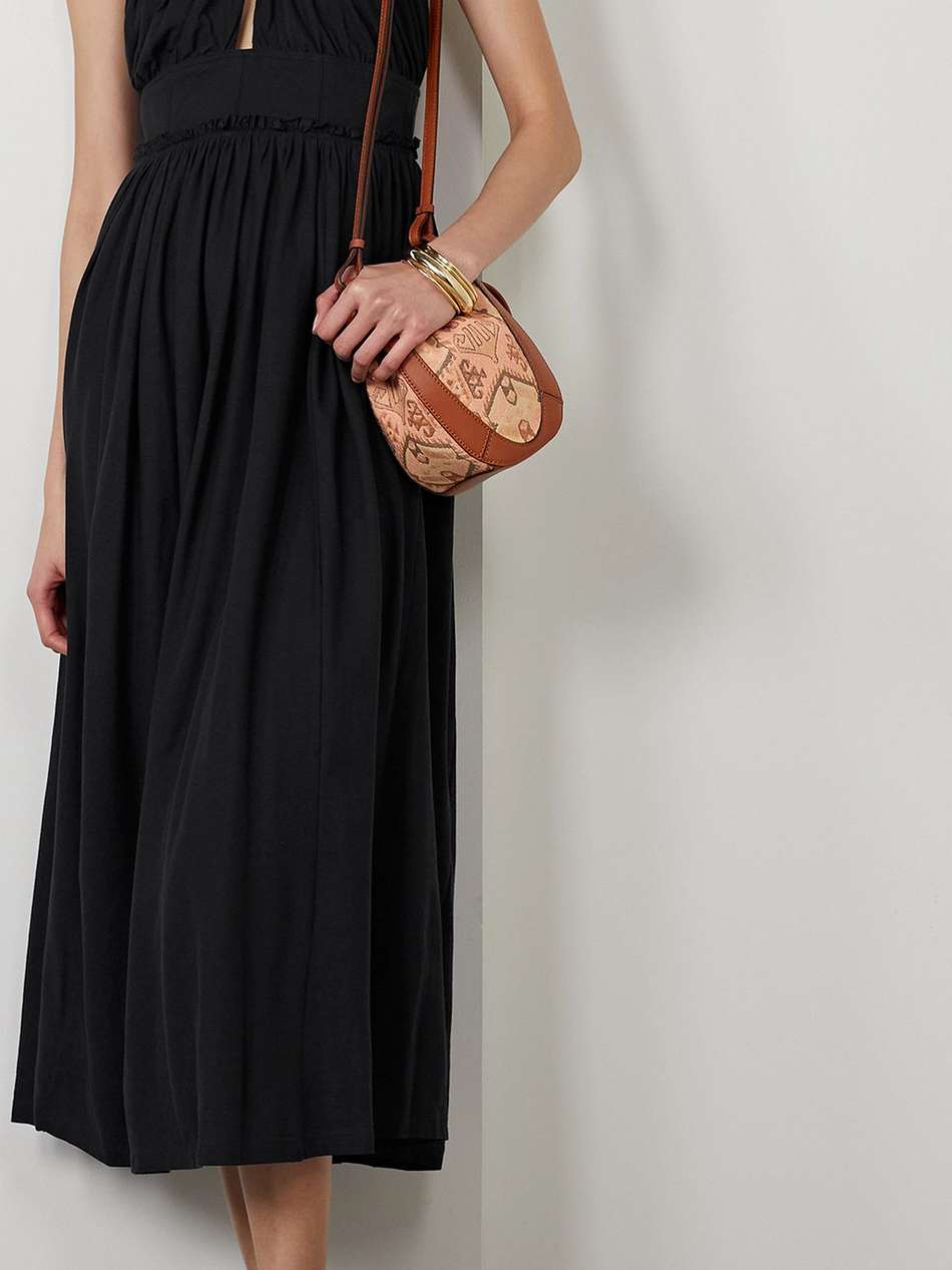 freya cutout cotton-jersey midi dress