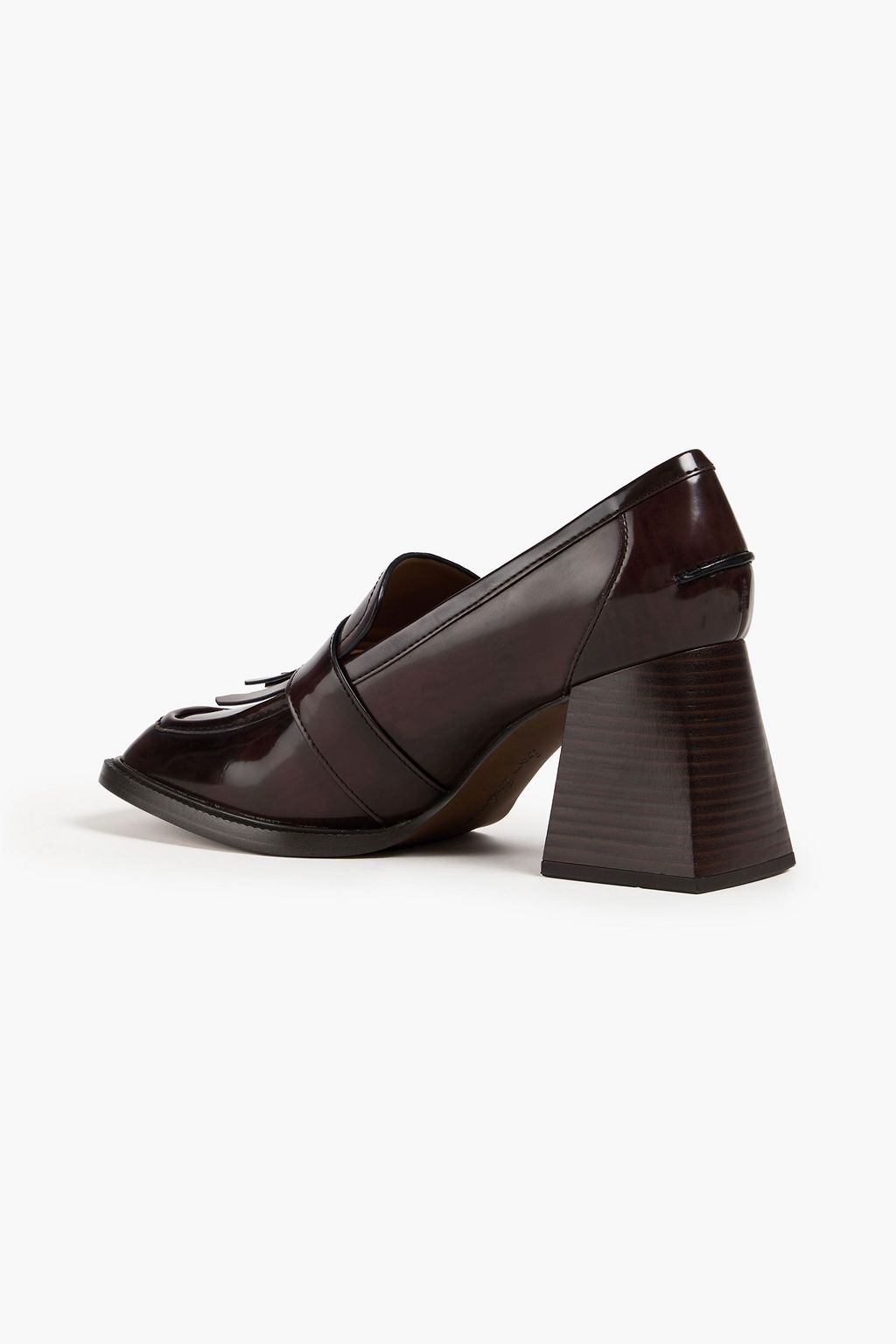SAM EDELMAN حذاء بكعب عالٍ «كوينلي» من الجلد الاصطناعي اللامع والمزيّن