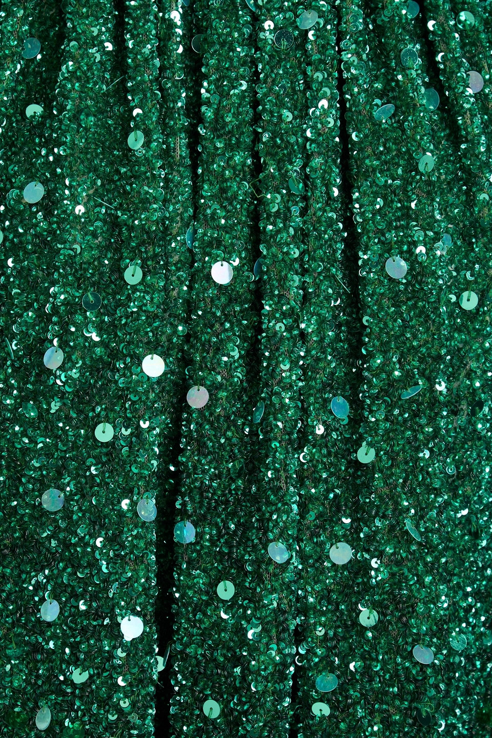 OSCAR DE LA RENTA CAPE-EFFECT SEQUINED TULLE MINI DRESS 