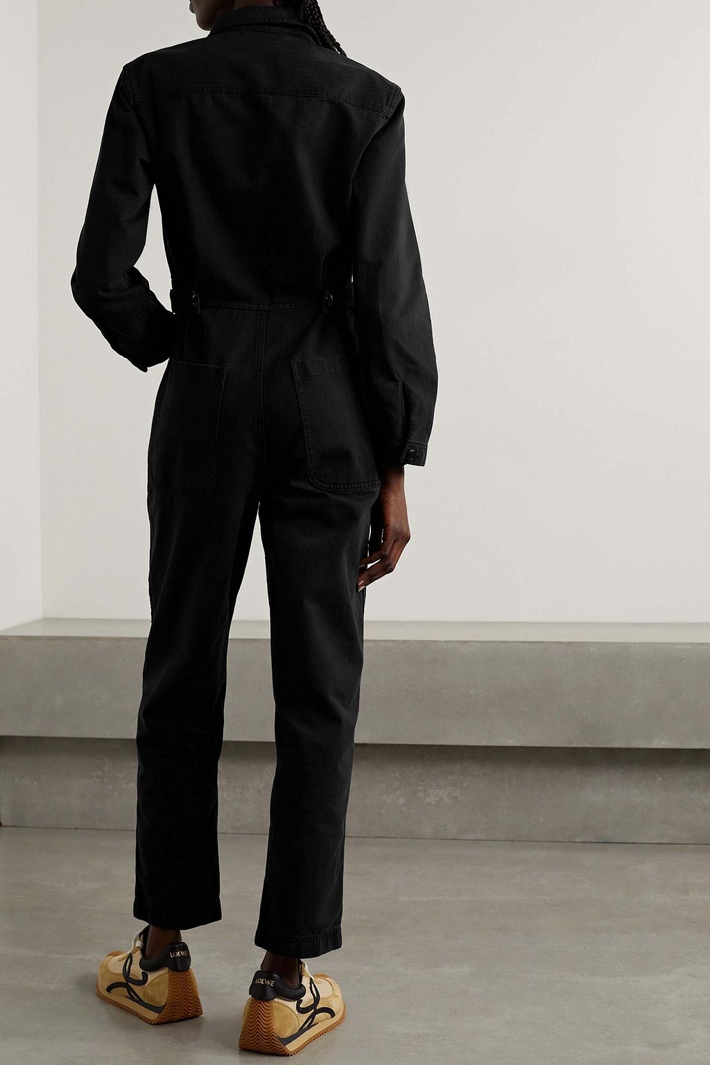ALEX MILL Herringbone cotton jumpsuit