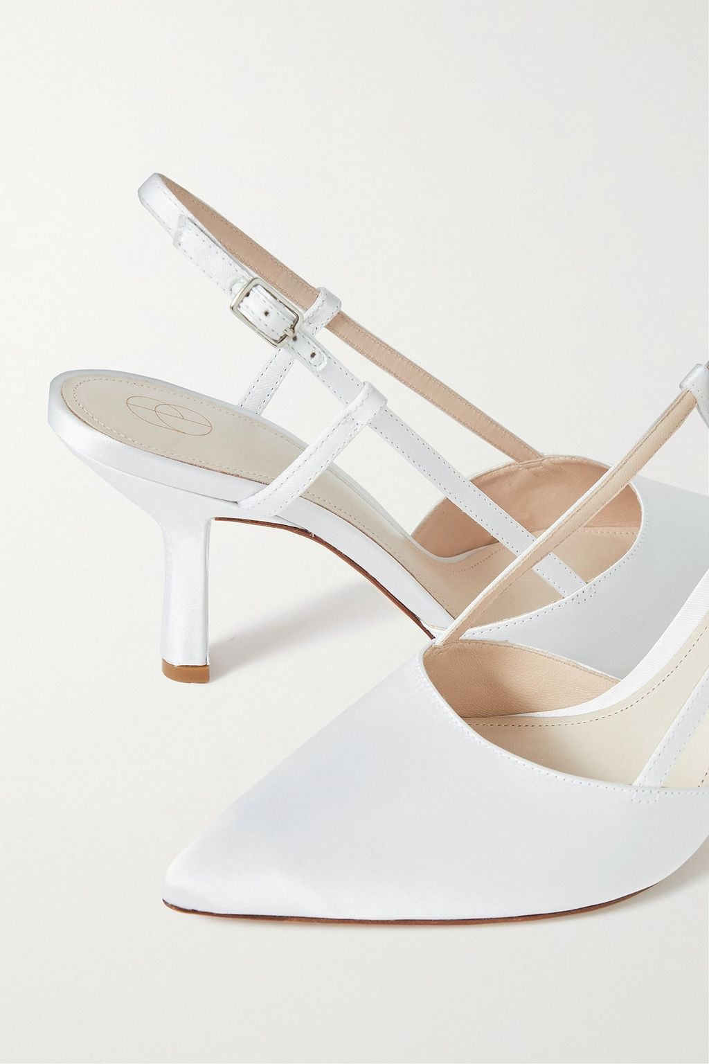 PORTE & PAIRE Satin slingback pumps