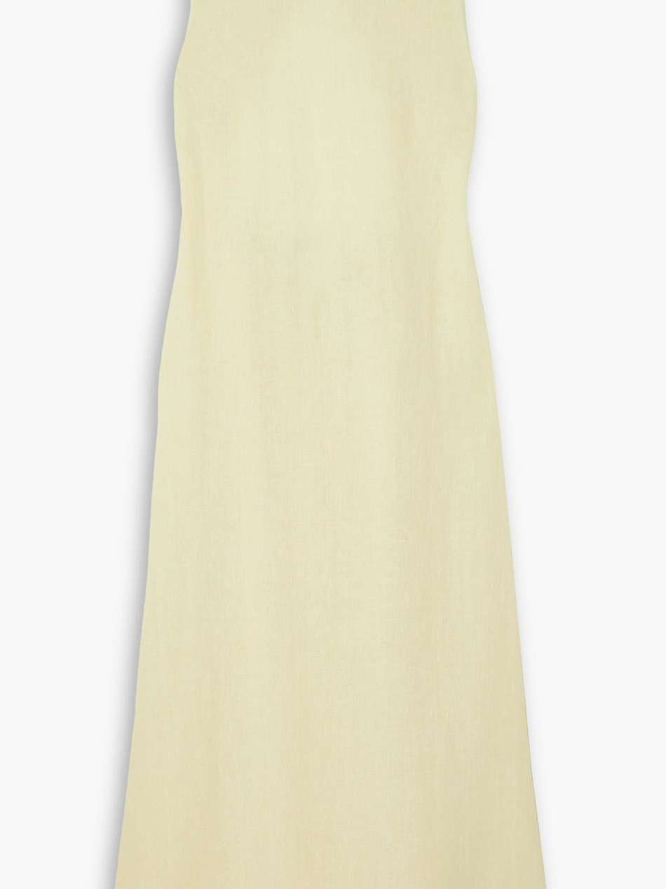 marassi open-back linen maxi dress