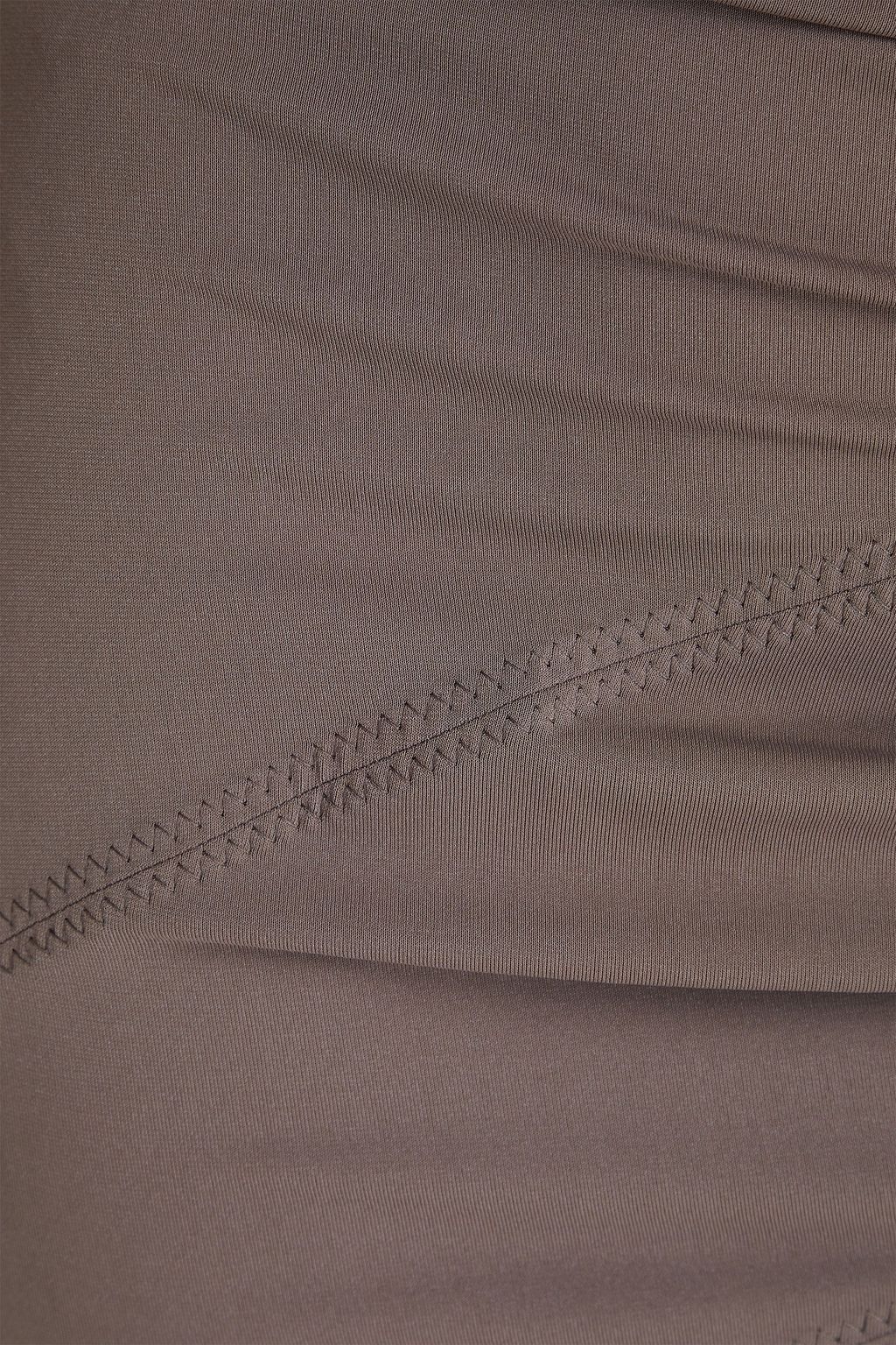 JACQUEMUS تنورة متوسطة الطول بقصّة غير متماثلة نسيج جيرسي مطاط مزين بالخرز