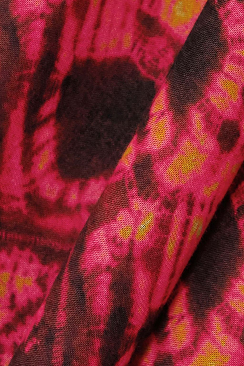 ULLA JOHNSON Paz printed cotton-blend voile pareo