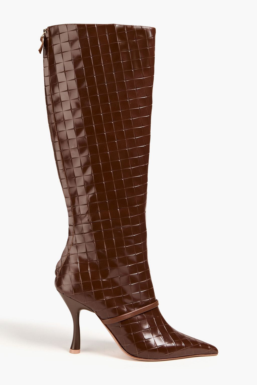 MALONE SOULIERS Markle 90 embossed leather knee boots THE OUTNET