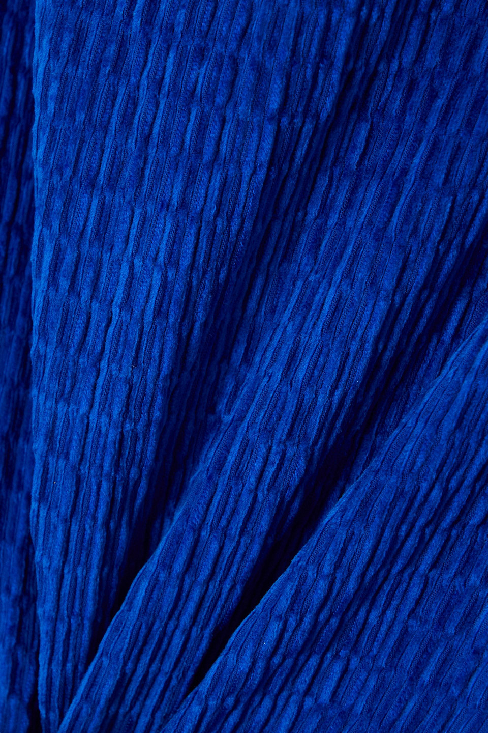 TOVE ALINA CROPPED TEXTURED-VELVET TOP