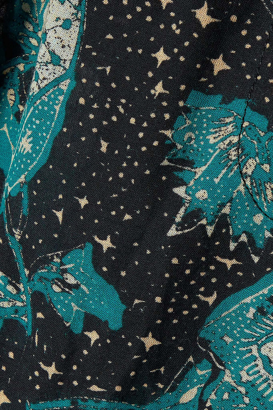 ULLA JOHNSON BIARRITZ PRINTED COTTON-BLEND VOILE TUNIC