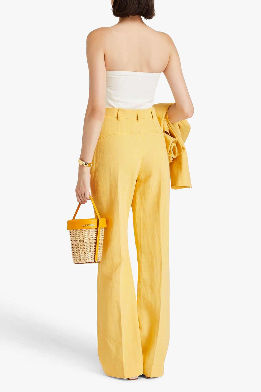 JACQUEMUS リネン混キャンバス フレアーパンツ