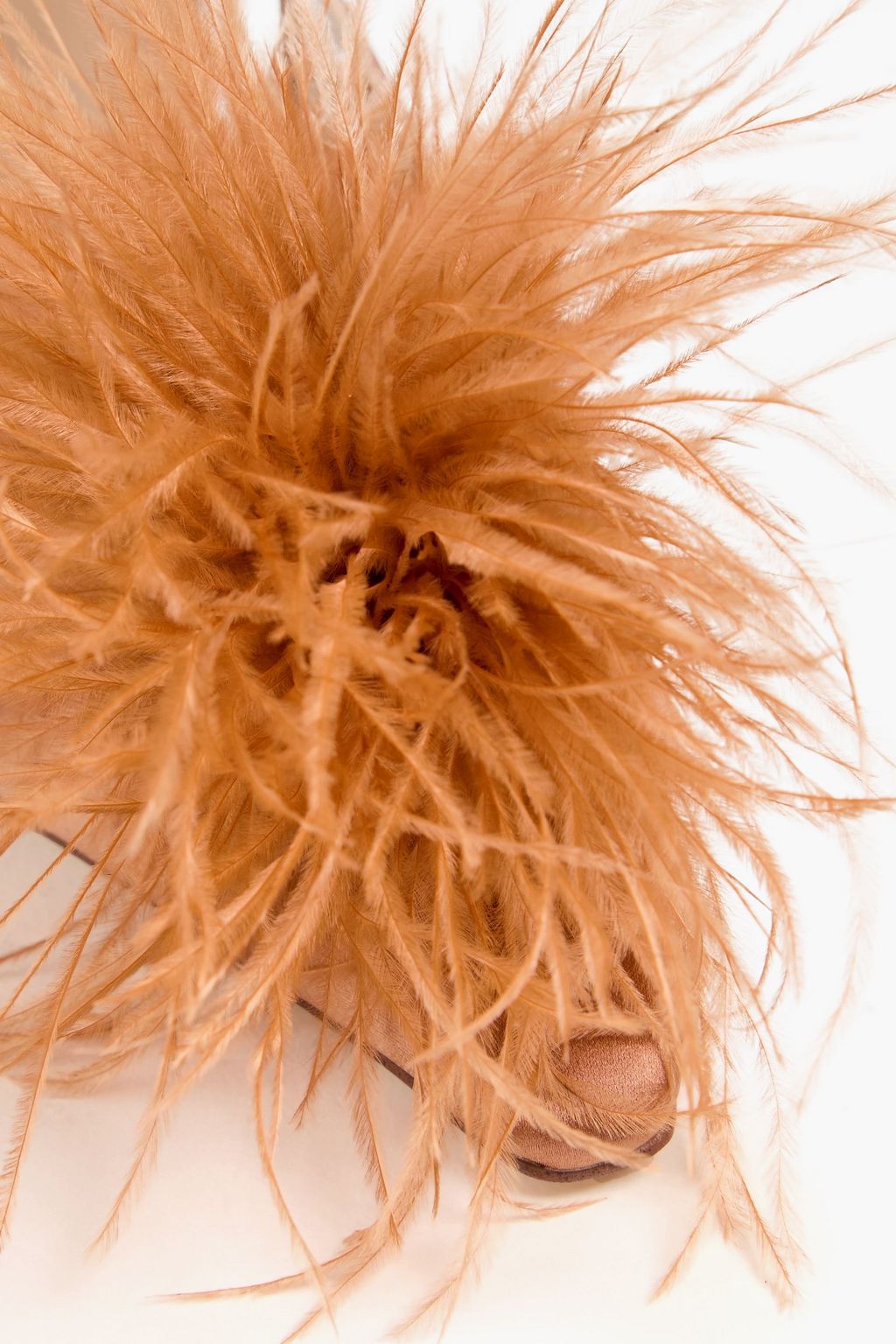 SAM EDELMAN Bianka feather-trimmed satin slingback pumps
