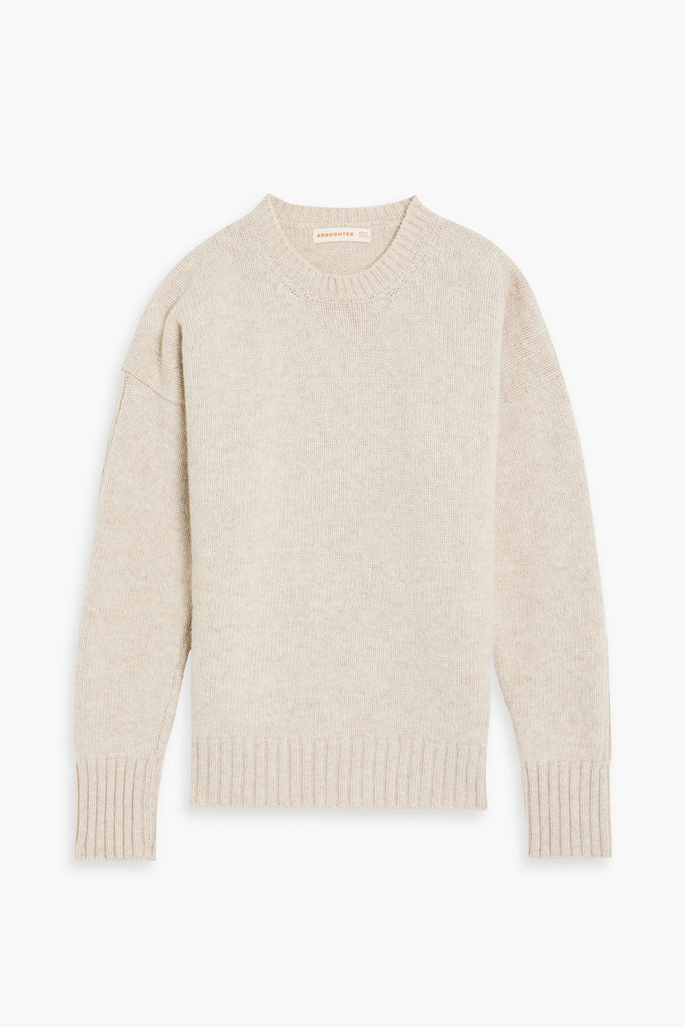 And-daughter Wool Sweater In Beige