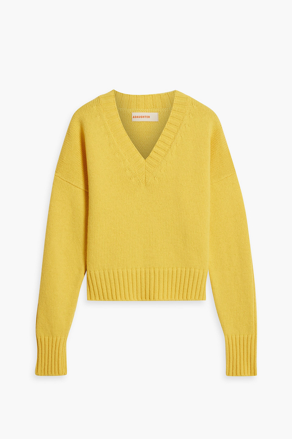 And-daughter Wool Jumper In Yellow