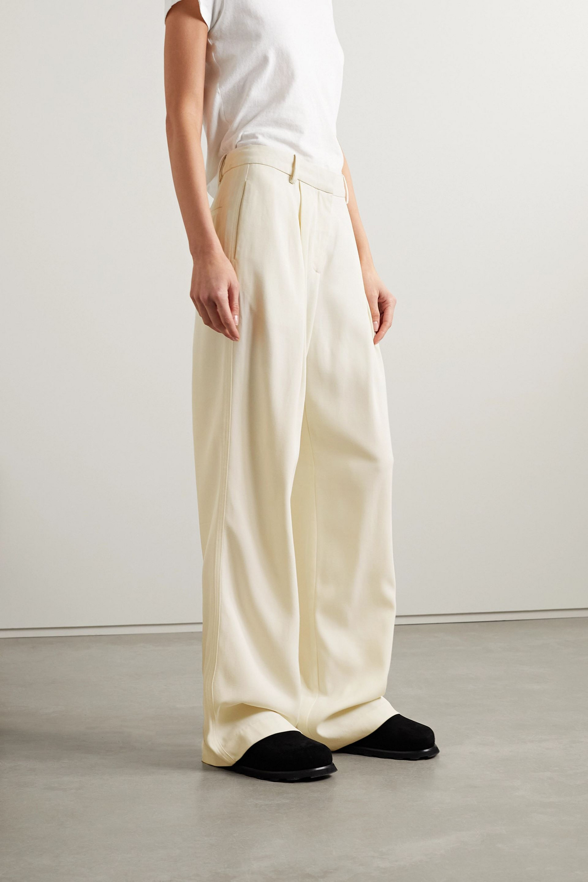 CO Twill wide-leg pants