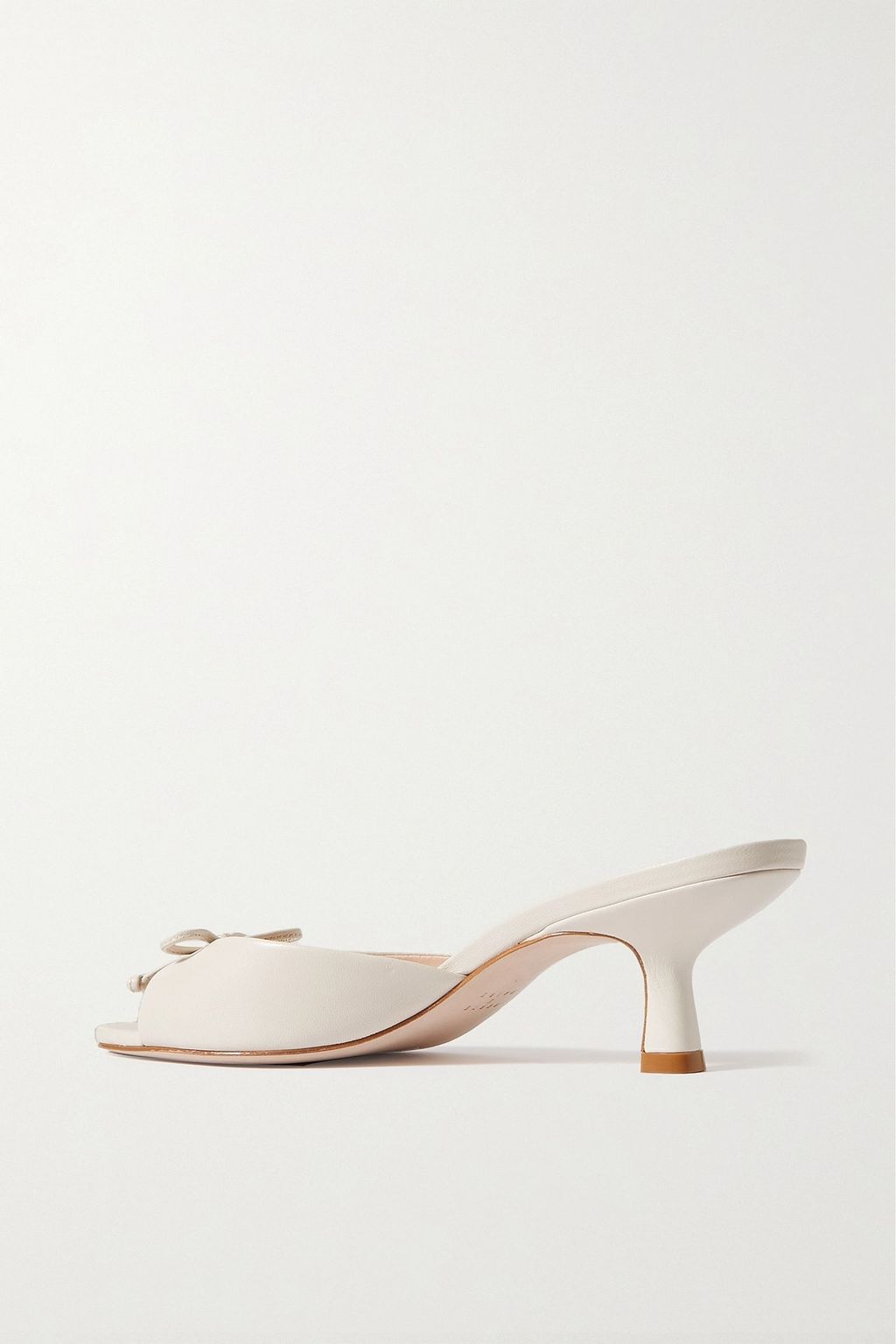 PORTE & PAIRE Bow-detailed suede mules