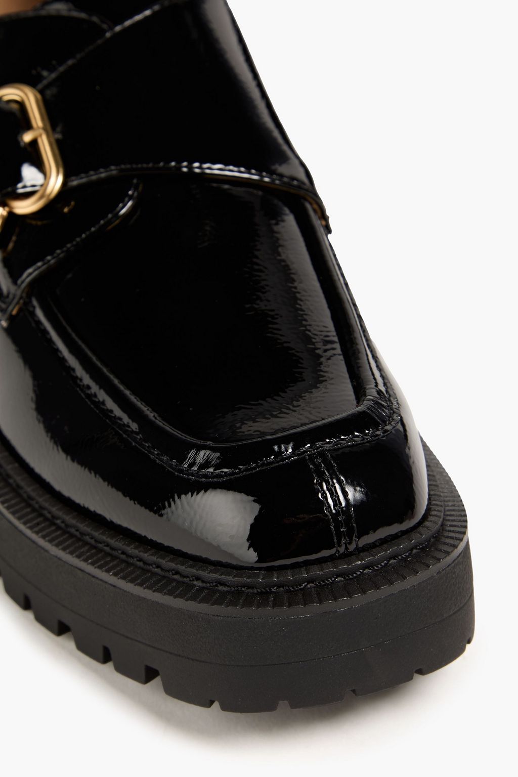 SAM EDELMAN حذاء لوفر "لورا" الجلد الاصطناعي اللامع
