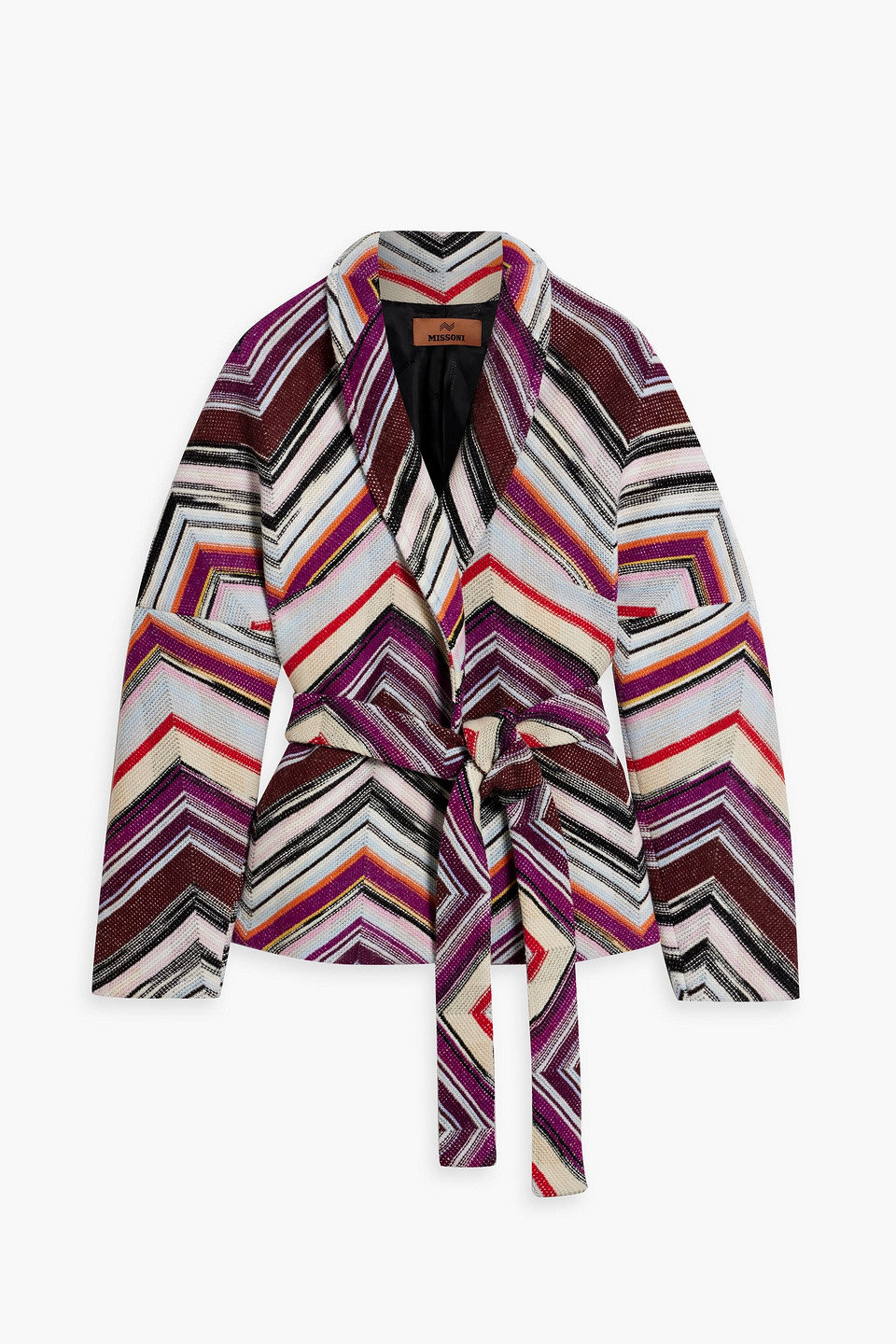 Missoni Wool Coat In Magenta