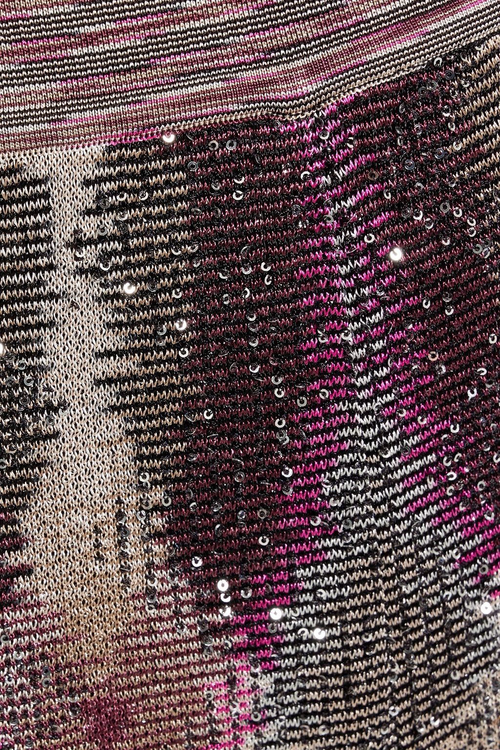 MISSONI Sequin-embellished jacquard-knit straight-leg pants