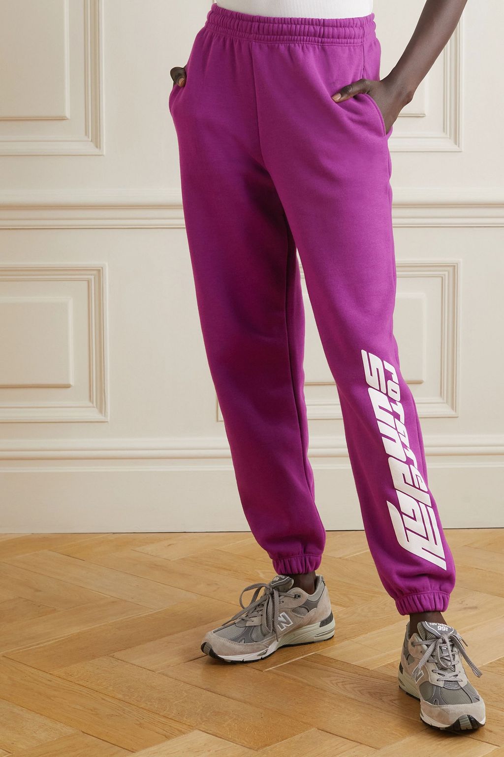 ROTATE BIRGER CHRISTENSEN Sunday printed organic cotton-jersey sweatpants