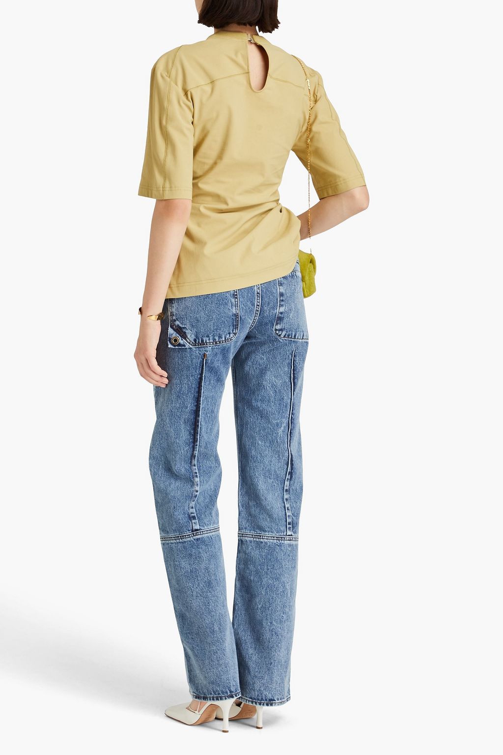 JACQUEMUS Le Haut Camisa ruched twill top