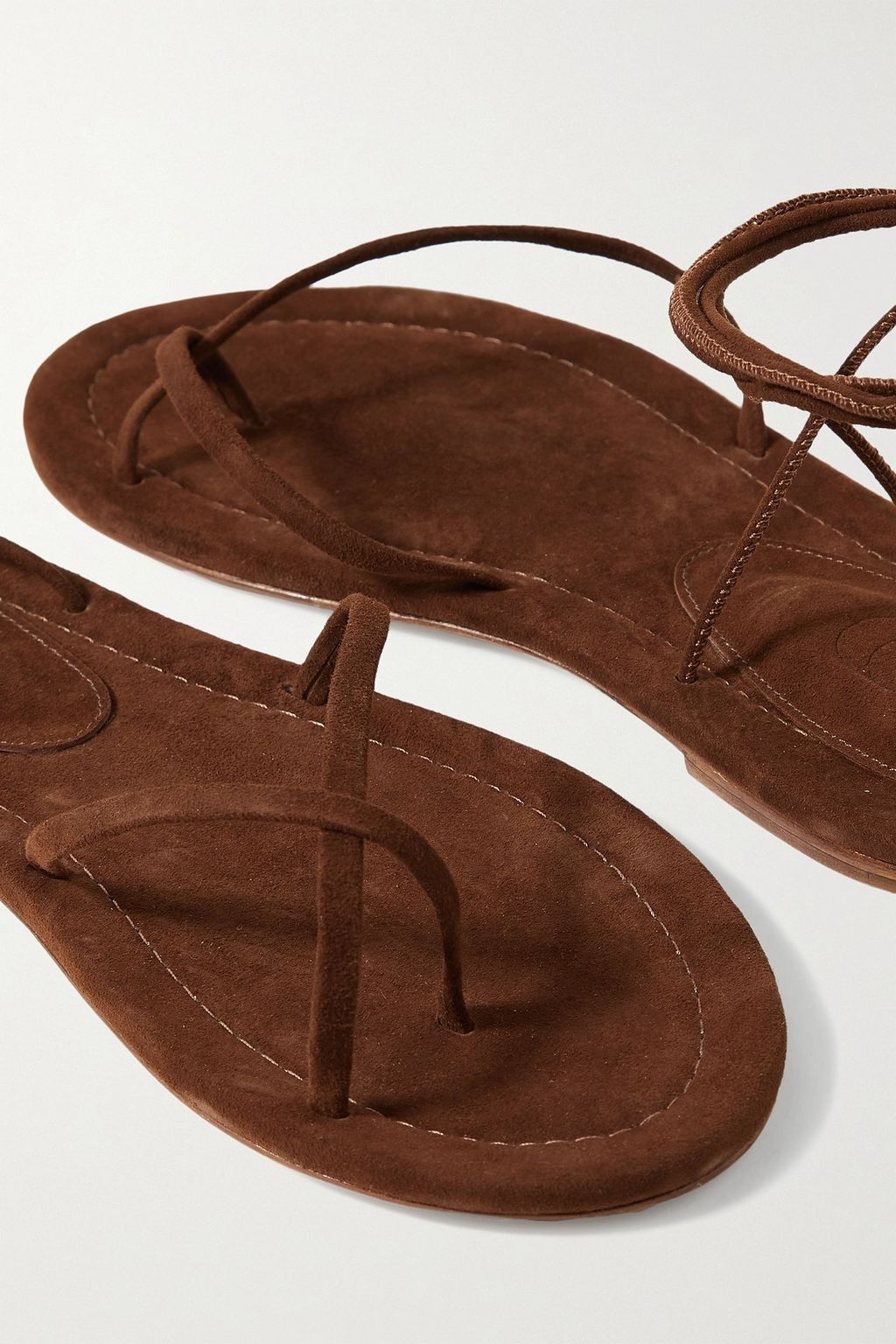 porte & paire suede sandals