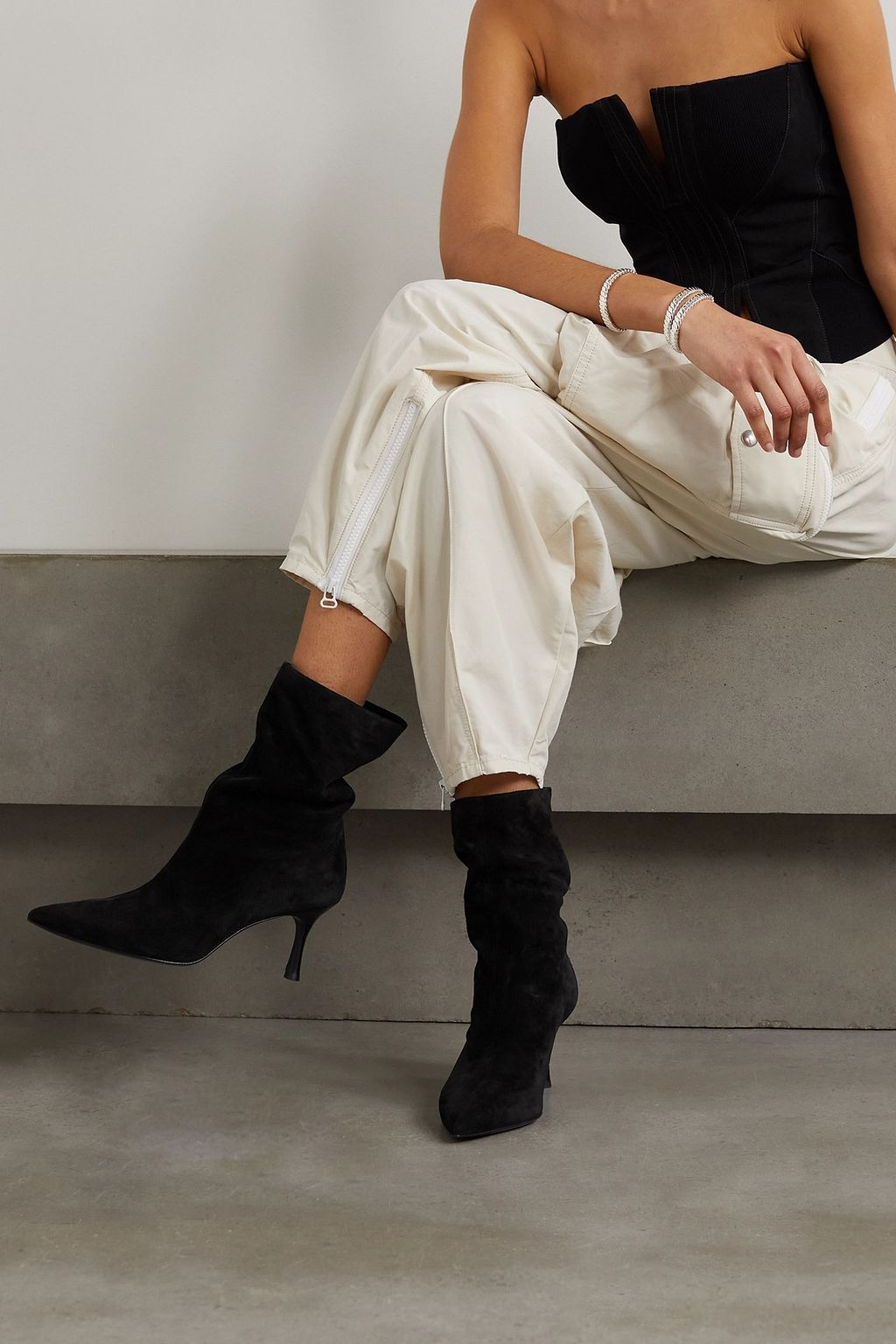 RAG & BONE Brea suede ankle boots