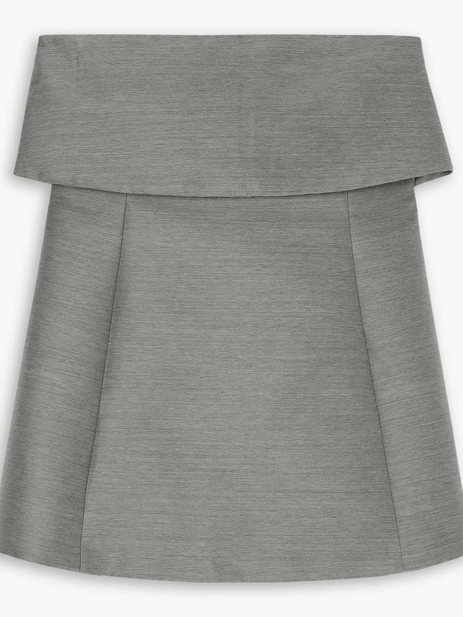strapless sateen top