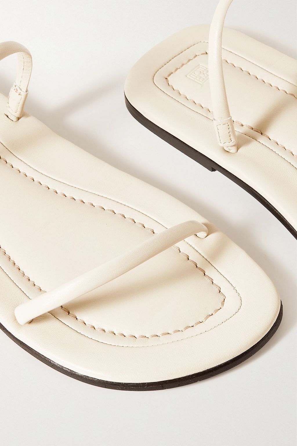 TOTEME City leather slides