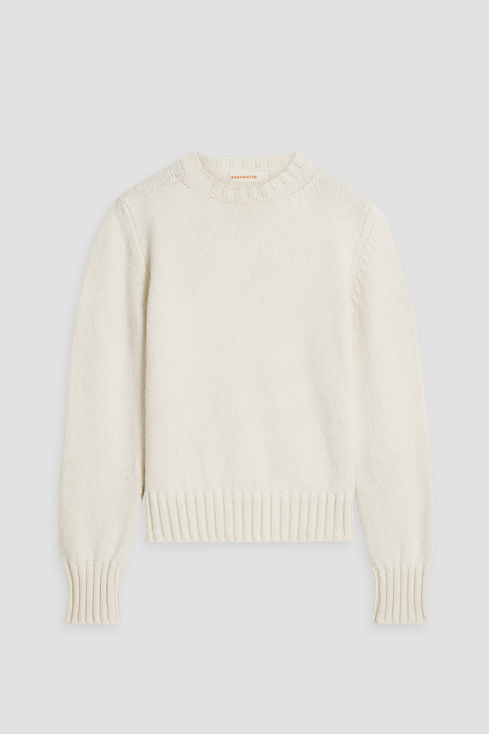 And-daughter Wool Jumper In Ivory