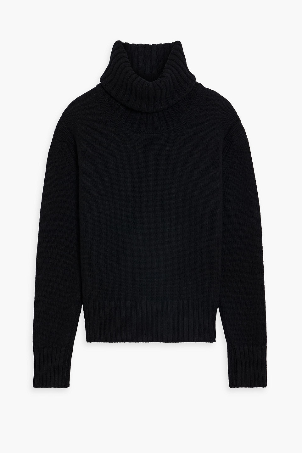And-daughter Roshin Wool Turtleneck Sweater In Black