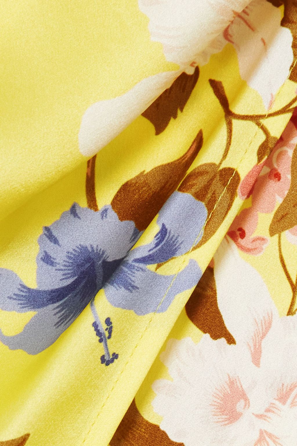REFORMATION Genesis off-the-shoulder floral-print silk-charmeuse midi wrap-effect dress