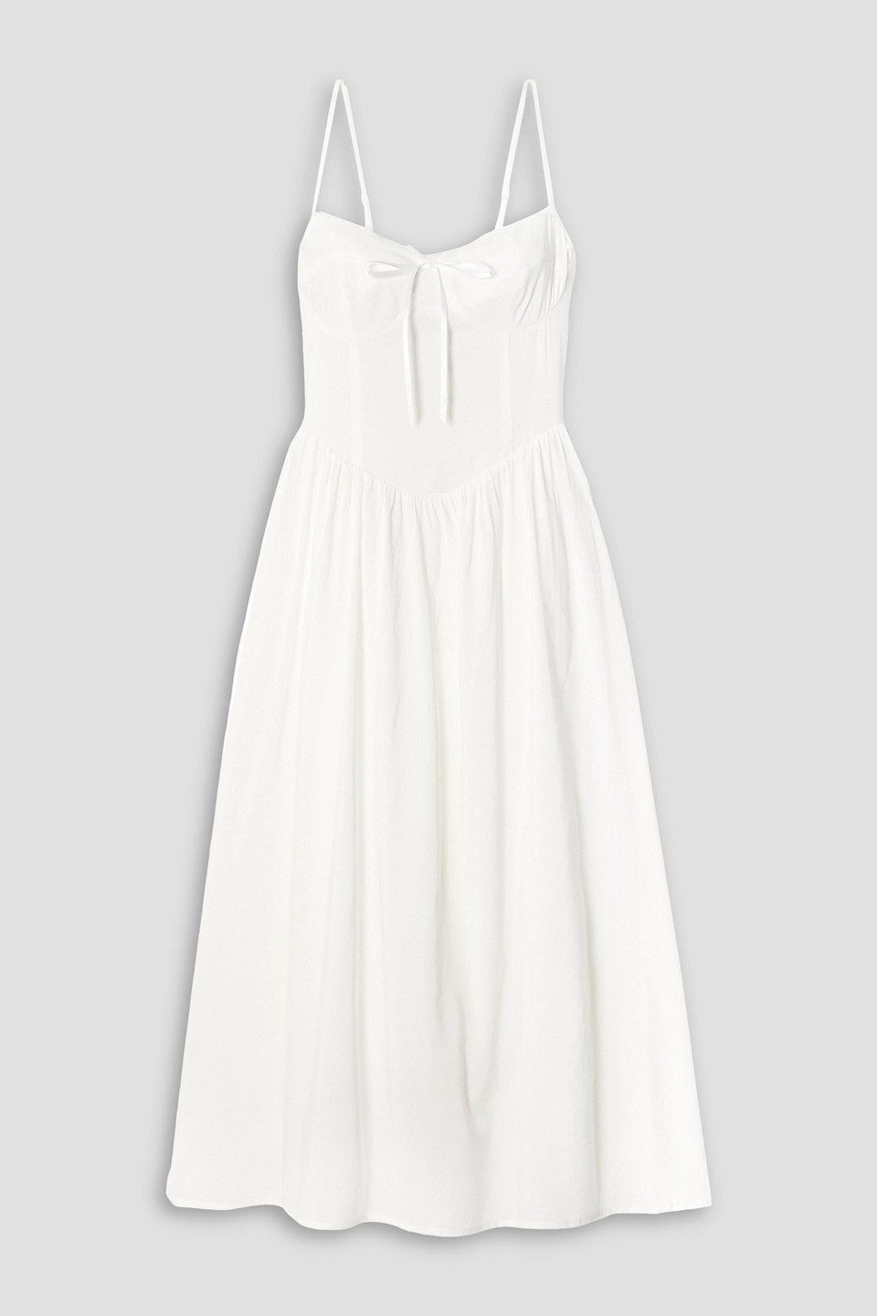 Reformation Balia Linen Sundress In White