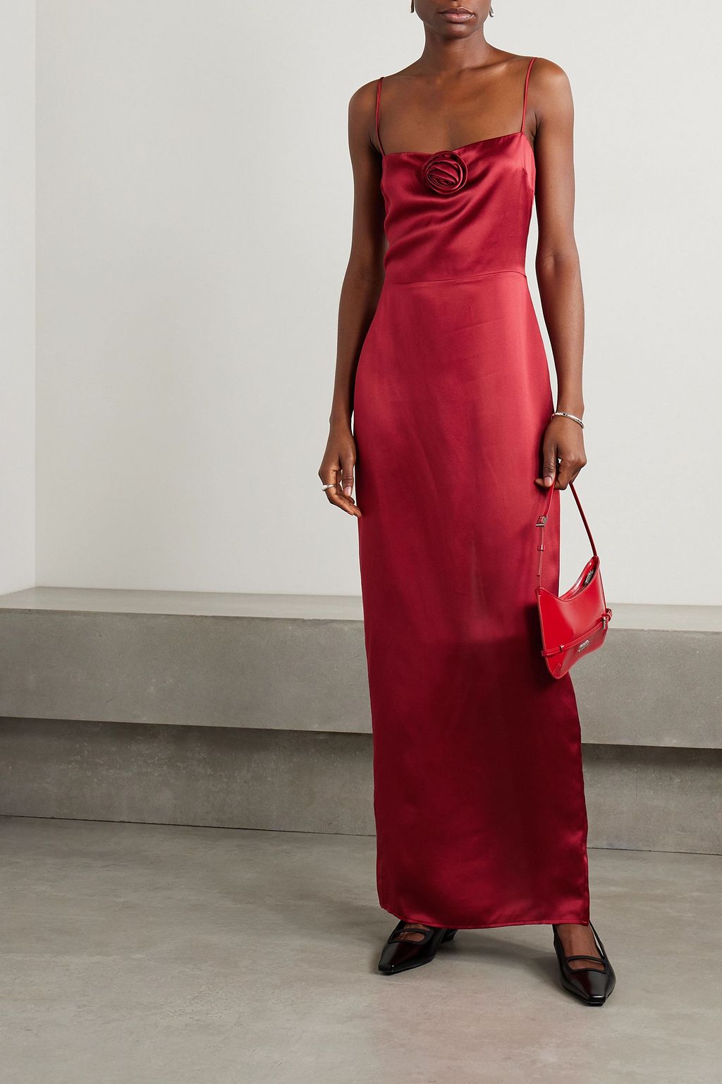 REFORMATION Frankie floral-print silk-charmeuse maxi dress
