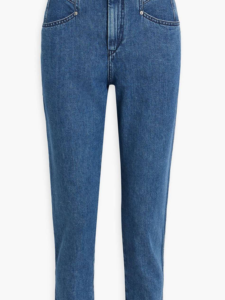 dipadela high-rise tapered jeans