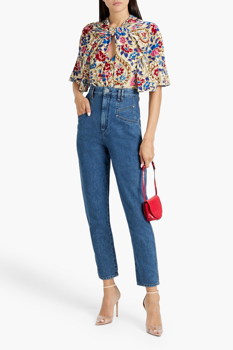 ISABEL MARANT DIPADELA HIGH-RISE TAPERED JEANS