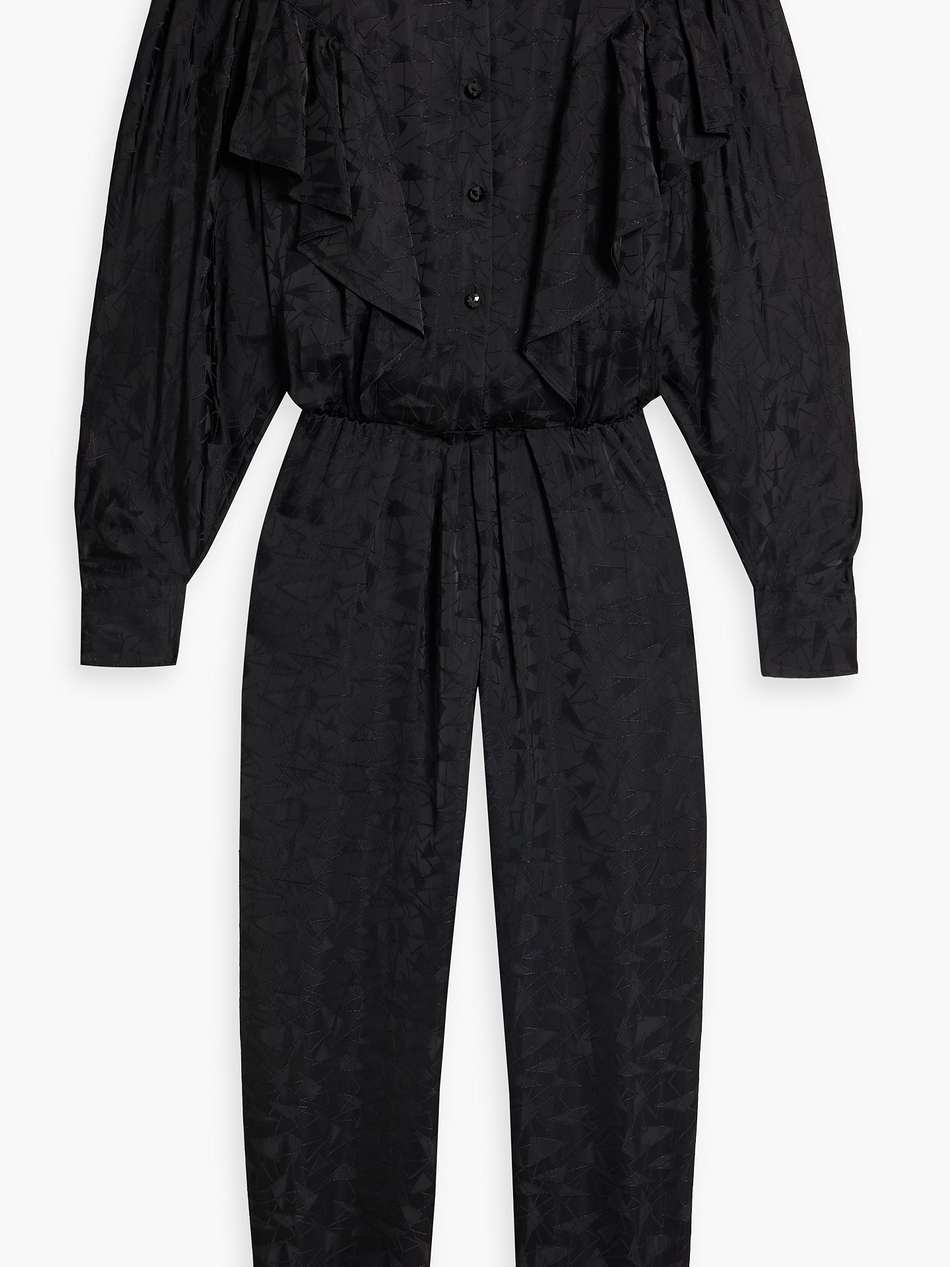 varzea satin-jacquard jumpsuit