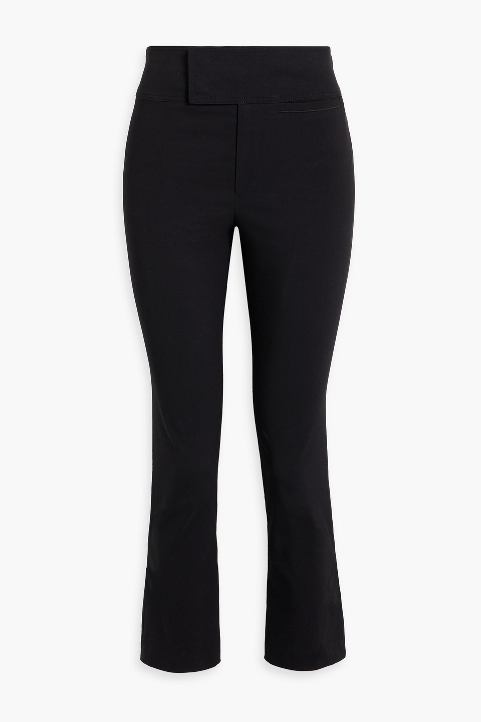 Isabel Marant Ludlow Cropped Cotton-blend Straight-leg Pants In Black
