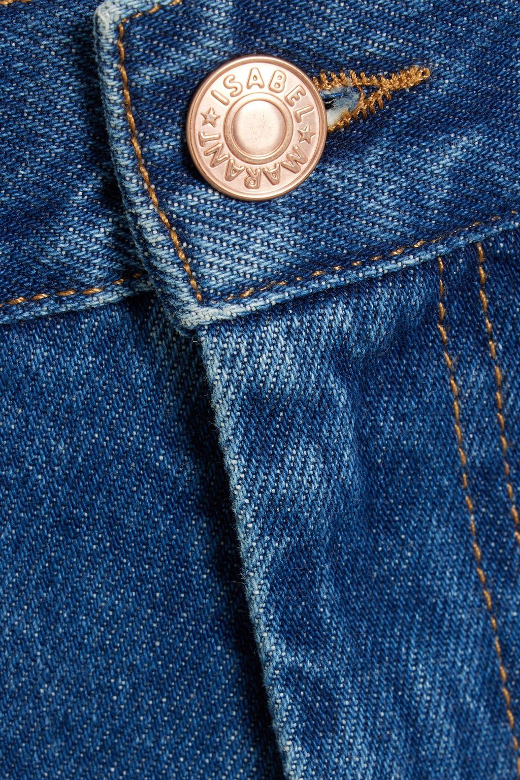 ISABEL MARANT Daliska cropped frayed high-rise straight-leg jeans