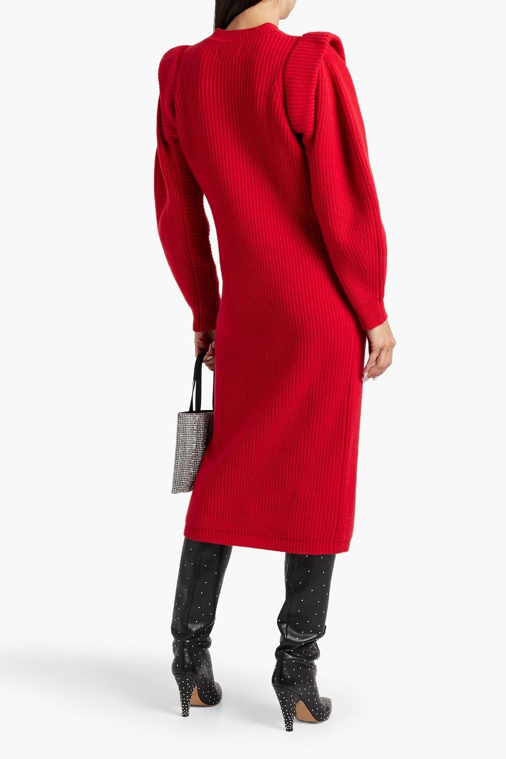 ISABEL MARANT Bea ribbed cashmere and wool-blend midi dress