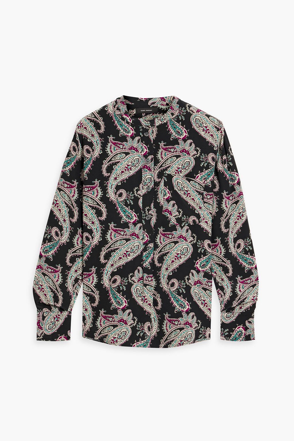 【セール】 MARANT ISABEL Rusak shirt chine de crepe silk paisley-print トップス