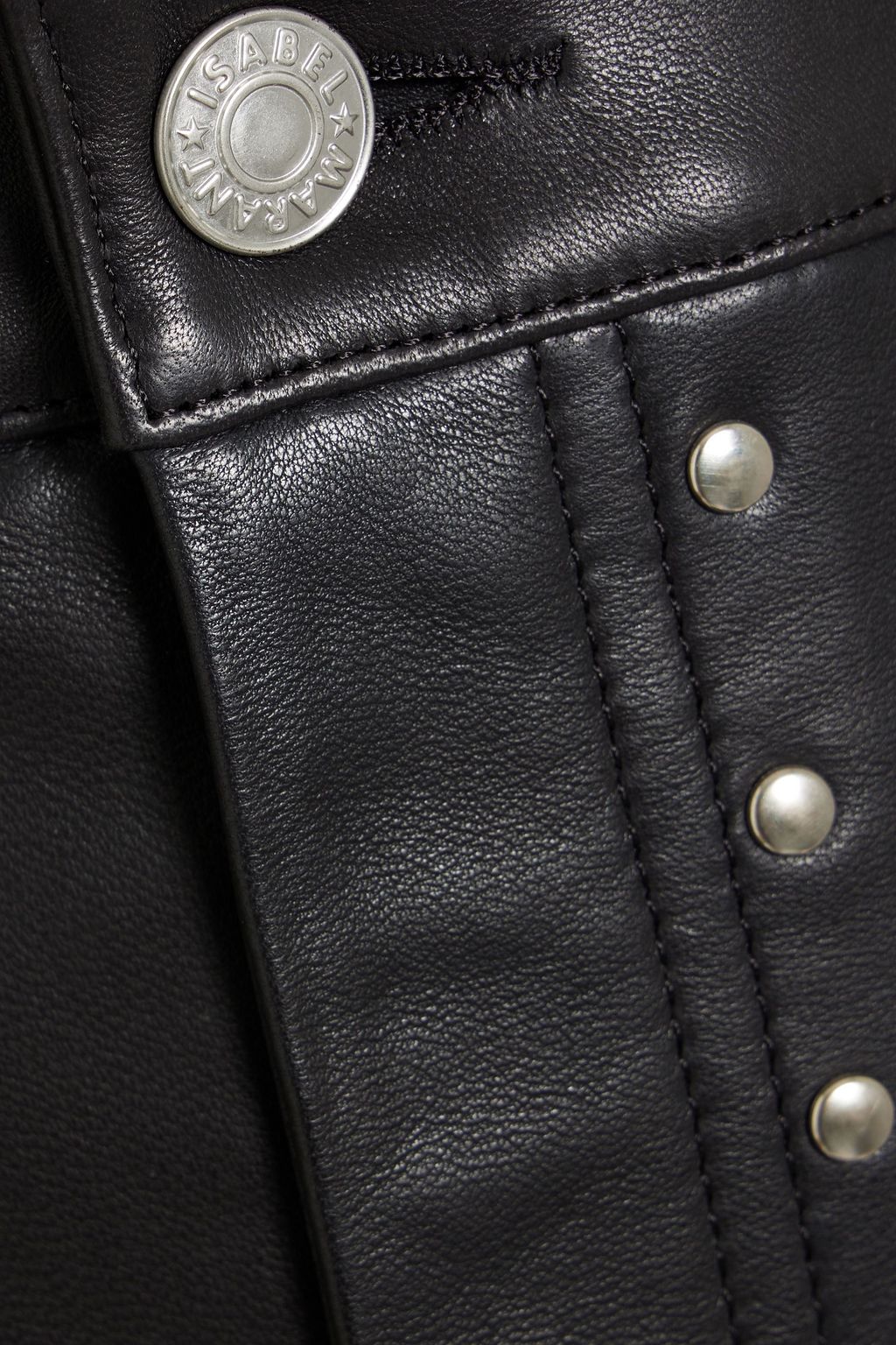 ISABEL MARANT Viamao studded leather tapered pants