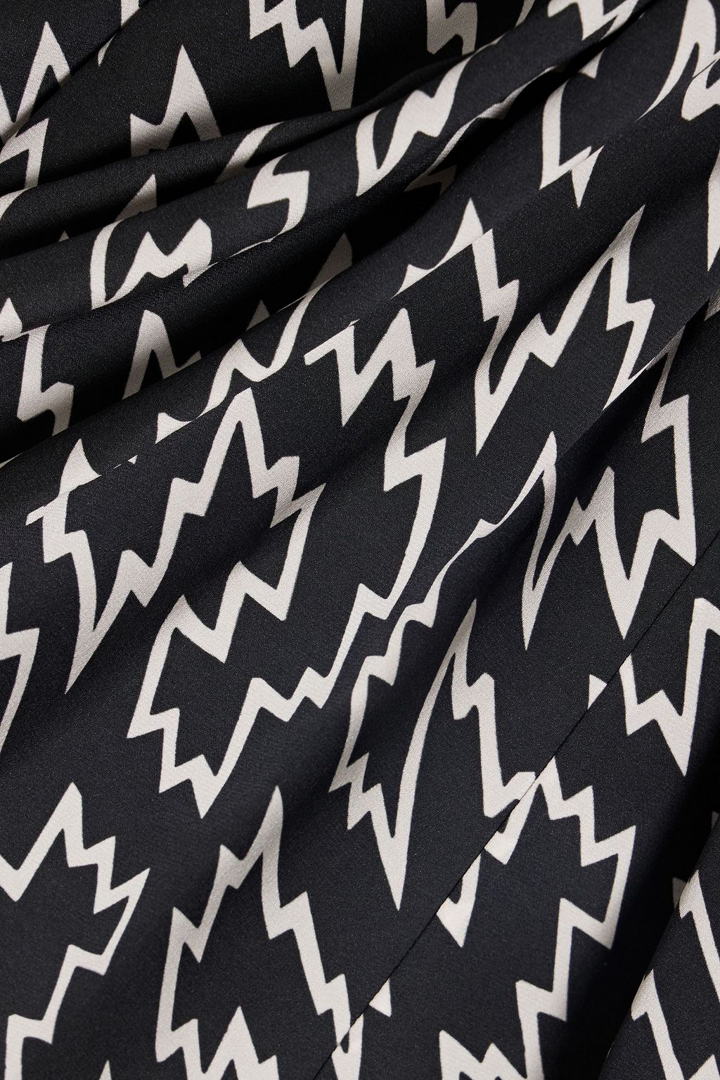 ISABEL MARANT Pleated printed silk-blend crepe de chine skirt