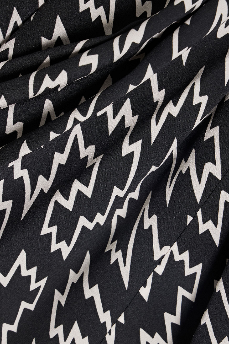 ISABEL MARANT IGINA ASYMMETRIC PRINTED SILK-BLEND SKIRT