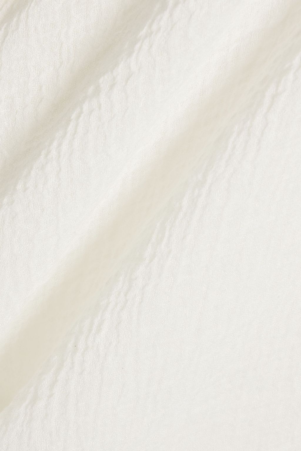 ACNE STUDIOS Fringed linen-blend mid skirt