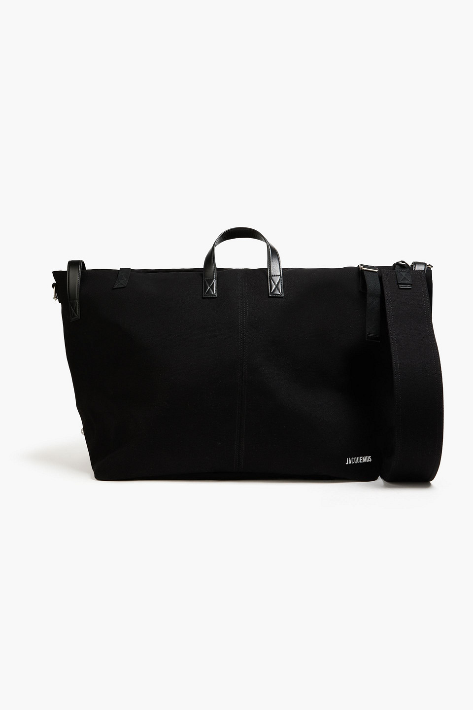 Jacquemus Le Sac À Linge Canvas Weekend Bag In Black
