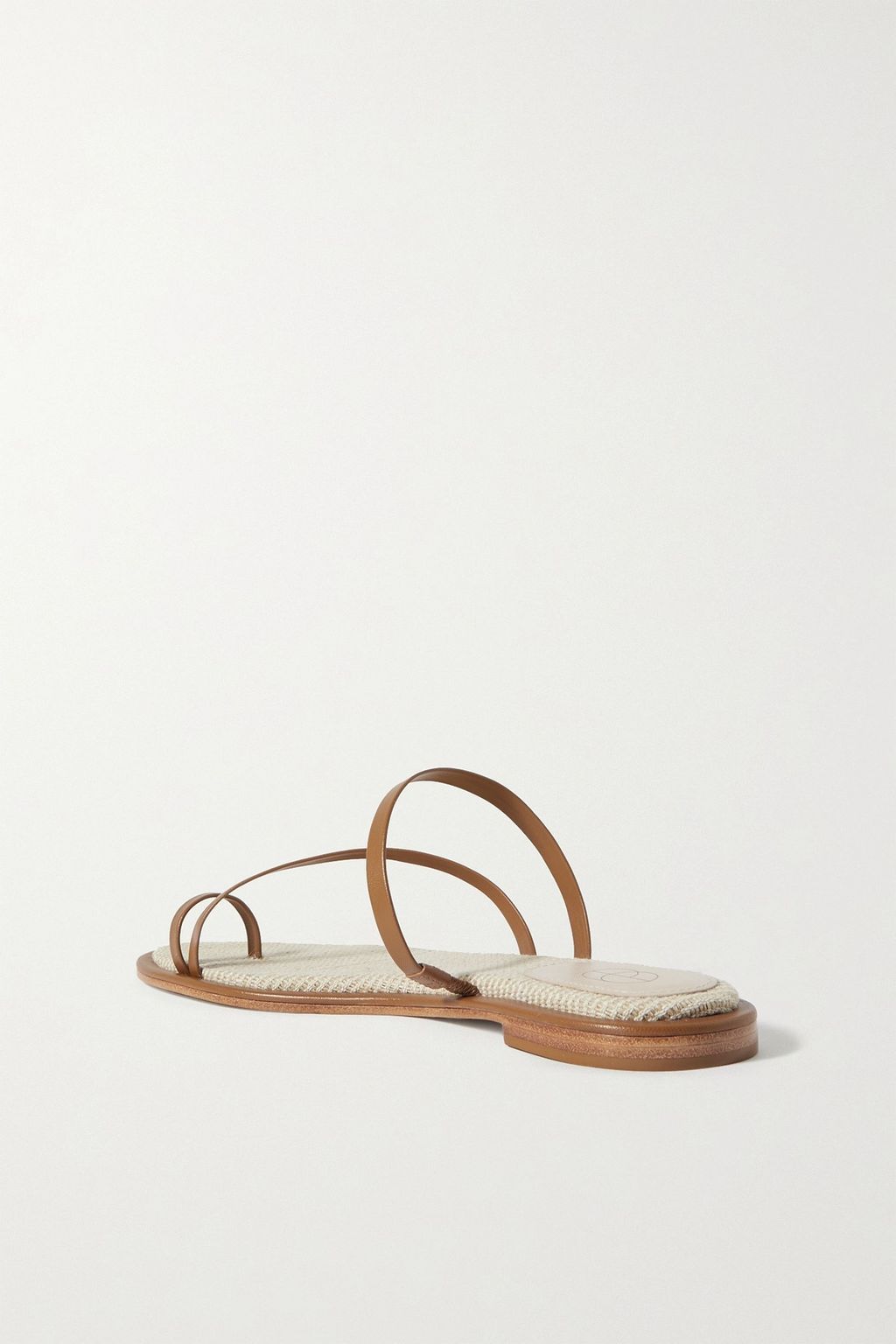 PORTE & PAIRE 메탈릭 가죽 샌들